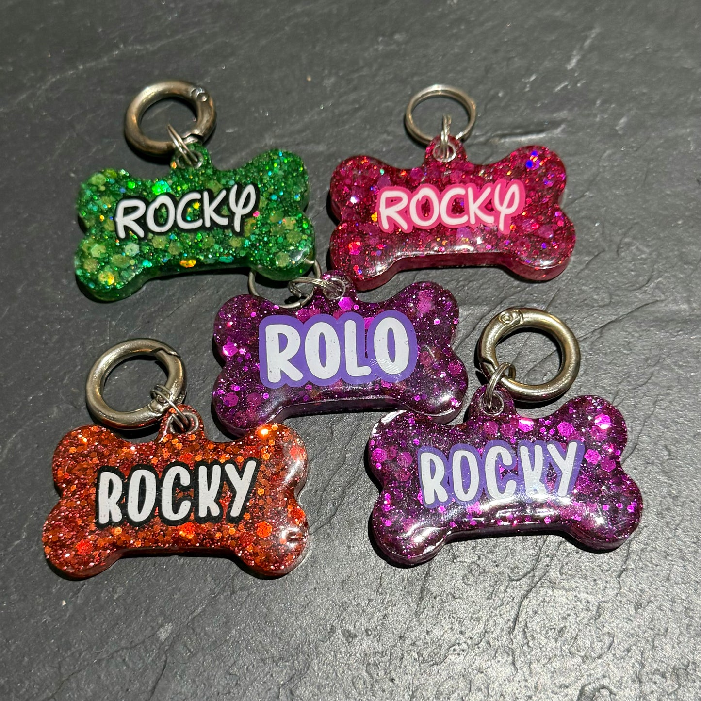 Plain Glitter Tags