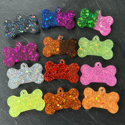 Plain Glitter Tags