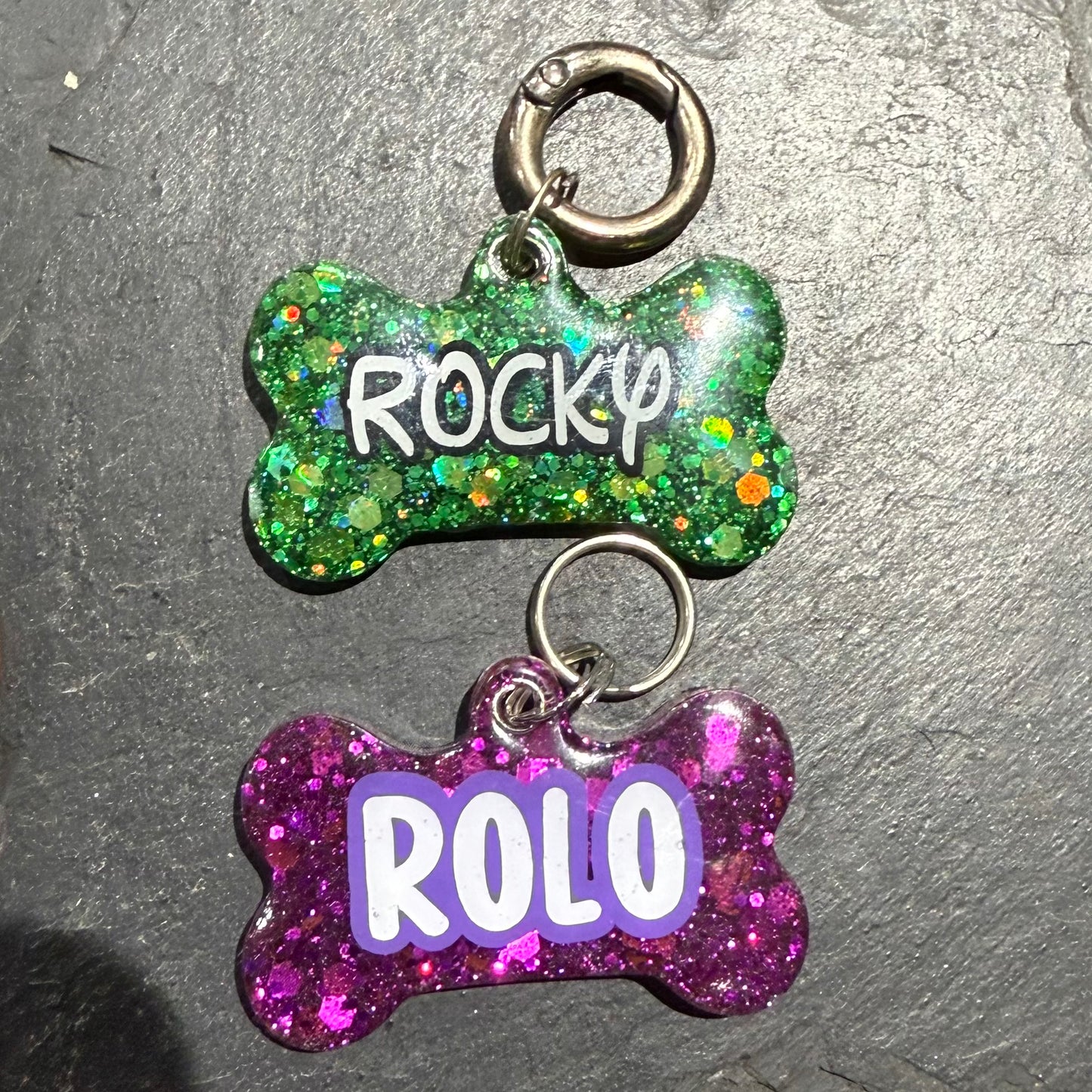 Plain Glitter Tags